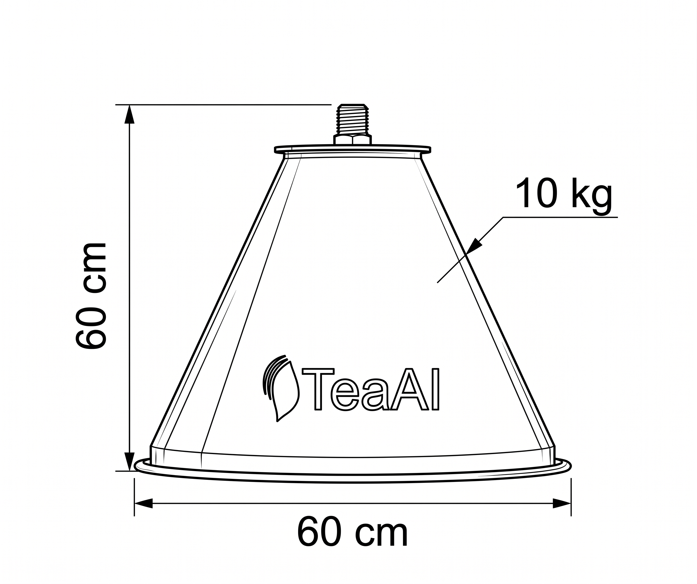 TeaAI Scanner Unit Dimensions